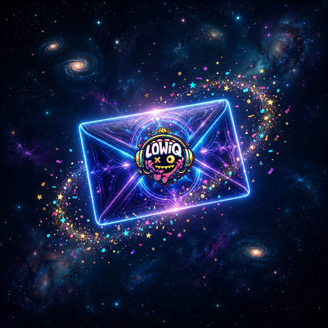 Envelope brilhante representando contato e parcerias com a LowIQ